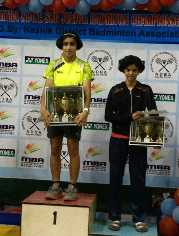 2014 Purva wins Double Crown at Sub Junior State Championships at Nashik