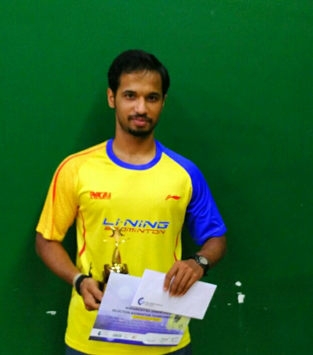 2016 1st Maharashtra Senior State Selection - Ameya Oak is Runner Up in Men's Singles
