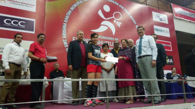 2017 All India Junior at Chandigarh – Purva is Runner Up in U19 GS