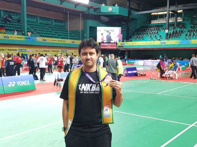 2017 BWF Senior World Championships @ Kochi - Nikhil wins Bronze Medal in 35 + Mens Singles