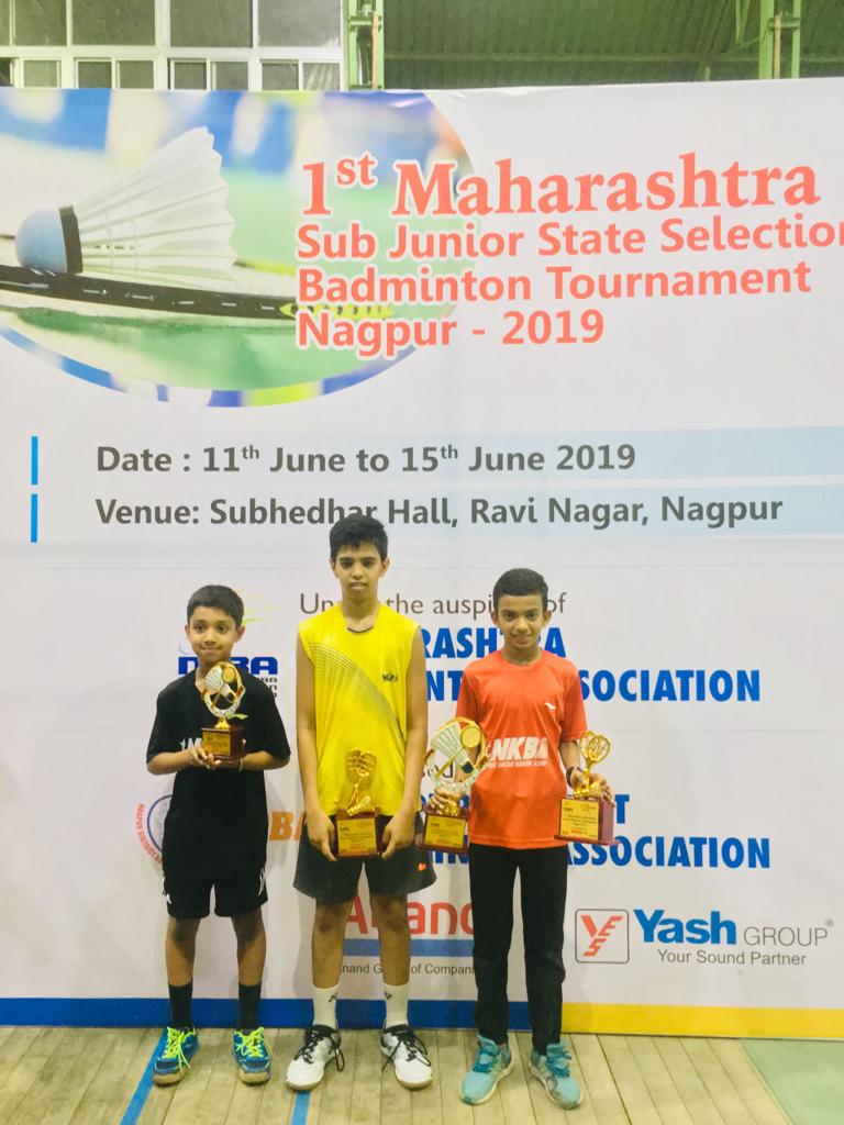 2019 1st U13 Maharashtra State Tournament @ Nagpur - Yashraj Wins U13 BS Title