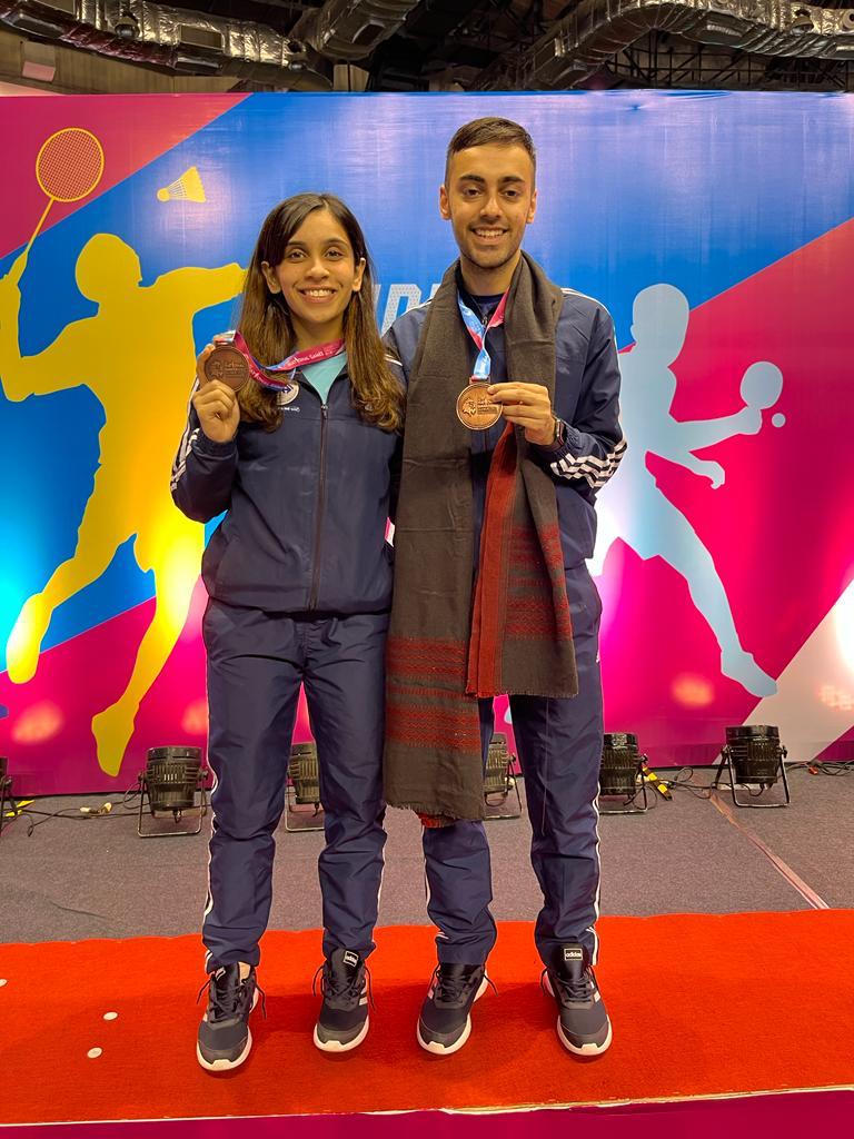 2022 National Games at Gujarat – Purva & Varun Win Team Bronze